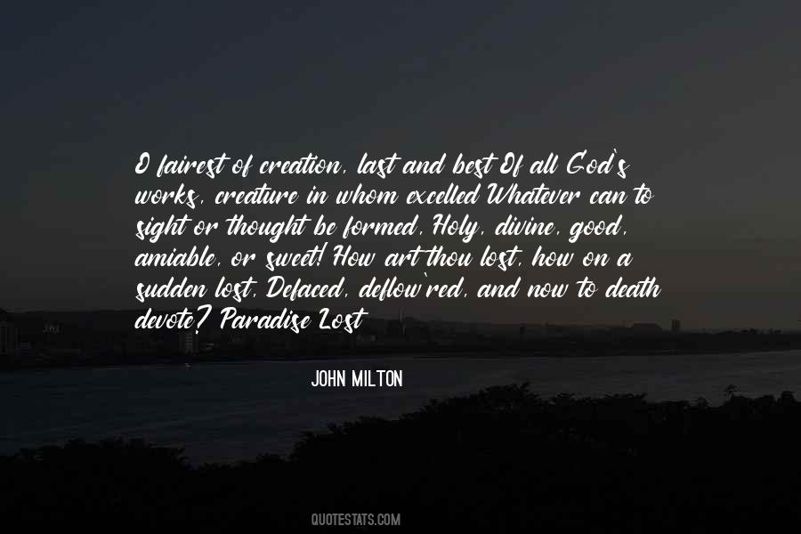 John Milton Paradise Lost Quotes #528450
