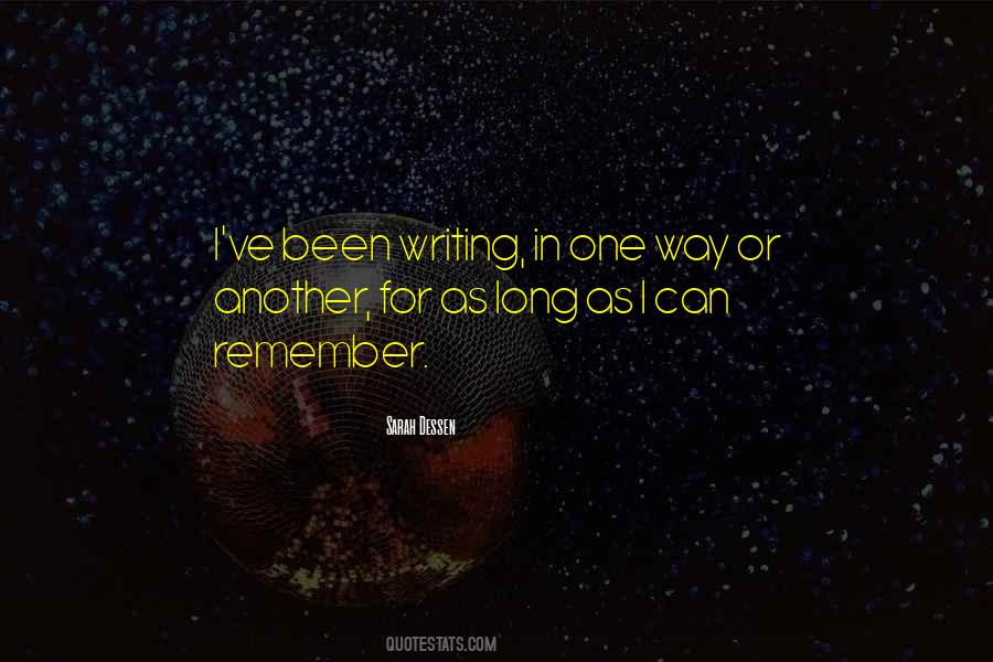 Writing In Quotes #1120827