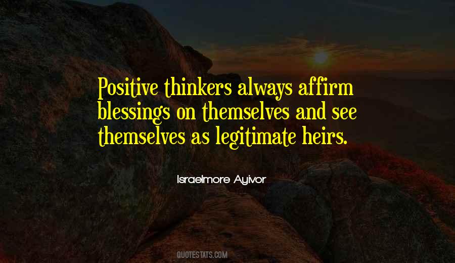 Quotes About Thinking Positive Thoughts #277756