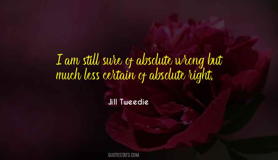 Absolute Right And Wrong Quotes #1736239