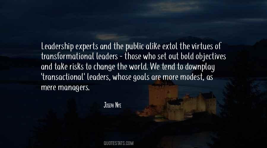 Transactional Leaders Quotes #131741