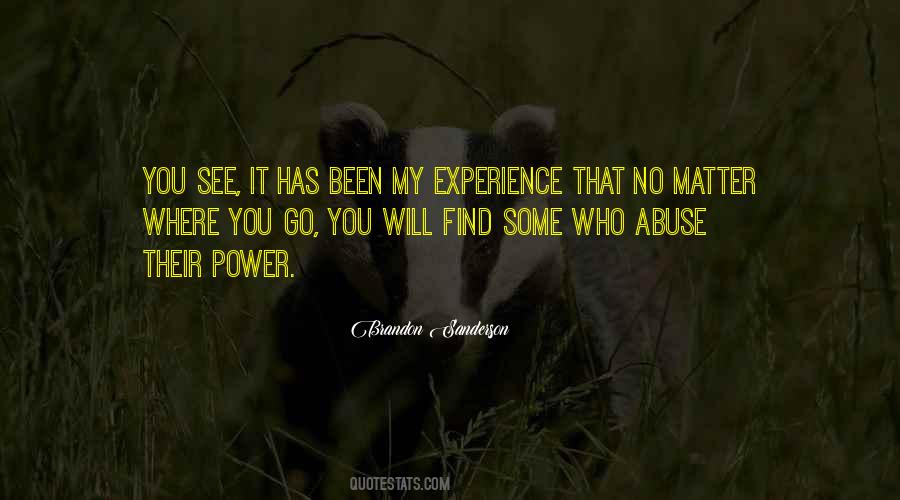 Abuse Power Quotes #833141