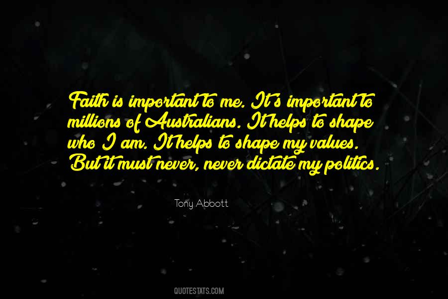 Important Values Quotes #165877