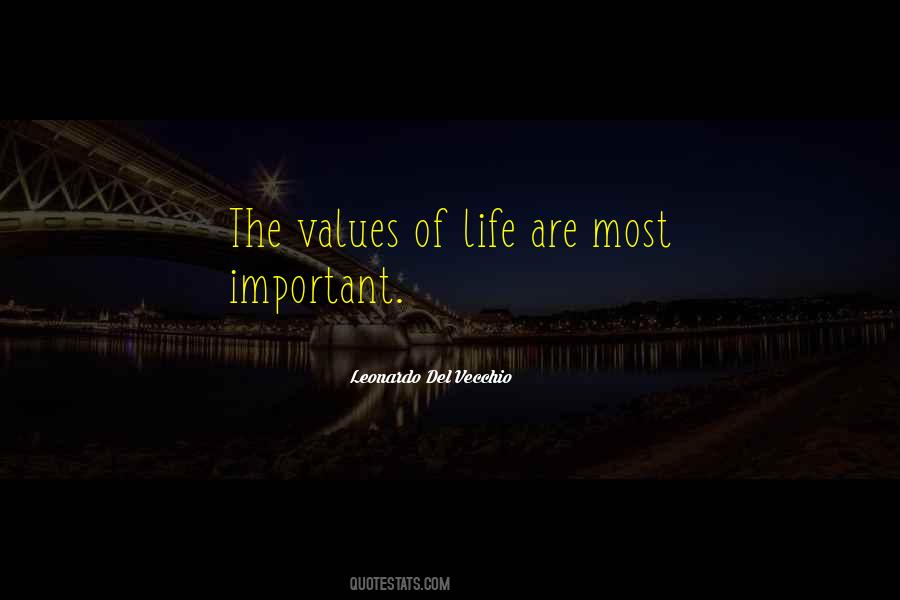 Important Values Quotes #663441