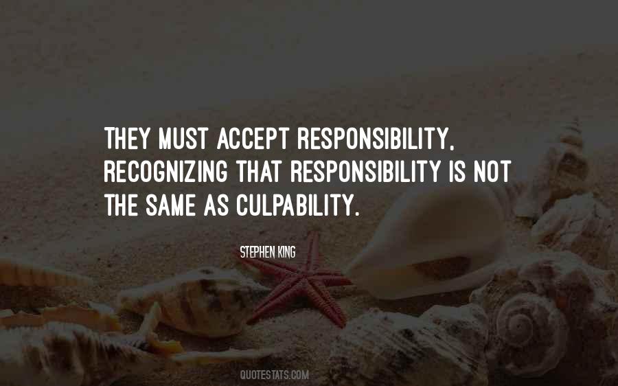 Accept Responsibility Quotes #1125771