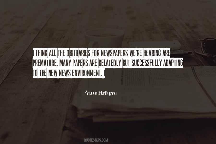 Quotes About News Paper #1748371