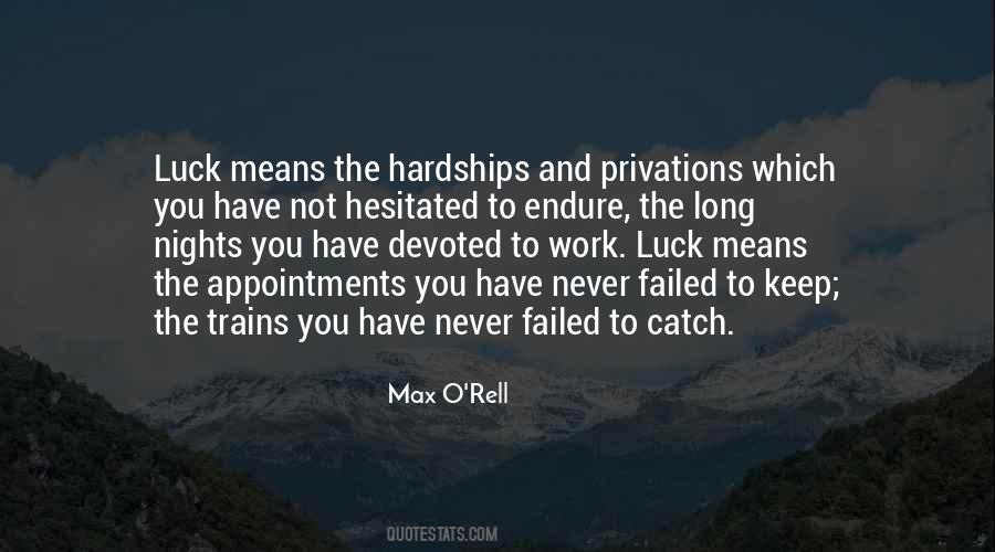 Endure Hardships Quotes #1783764