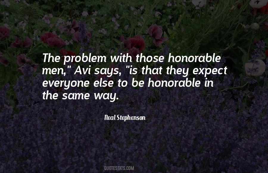 Be Honorable Quotes #255519