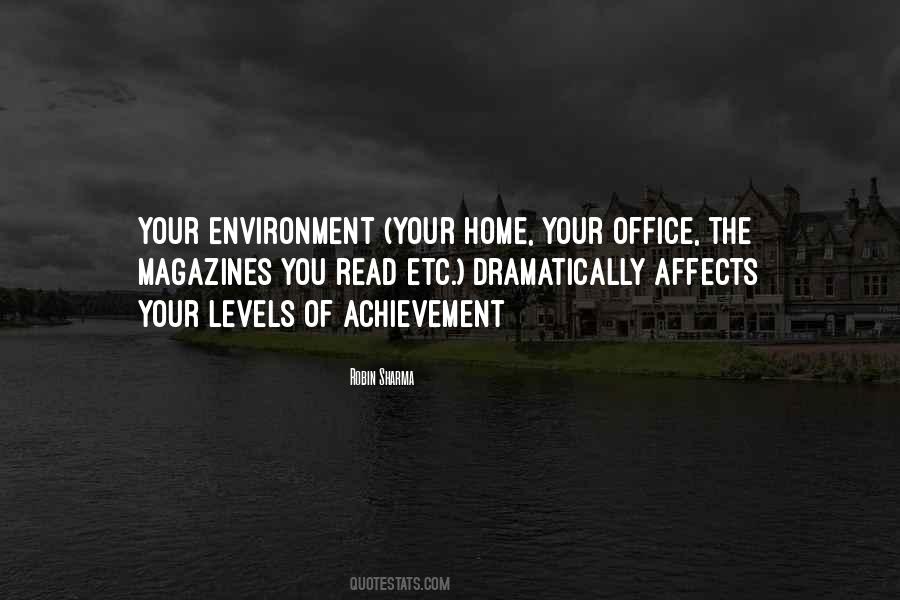 Home Environment Quotes #1365949