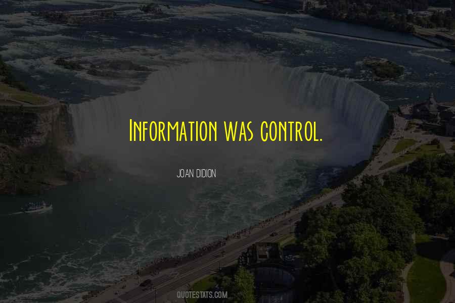 Information Control Quotes #1386529