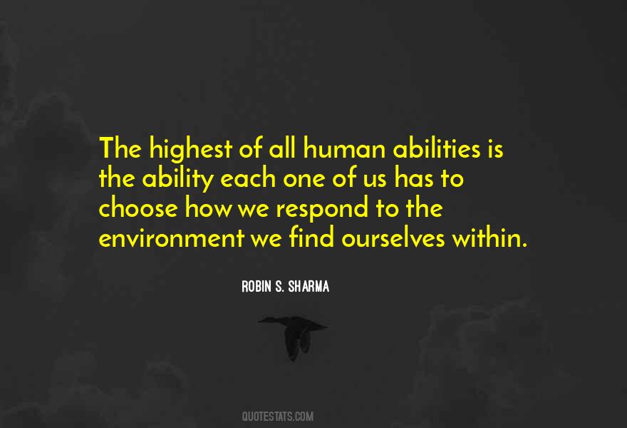 How You Choose To Respond Quotes #1584503