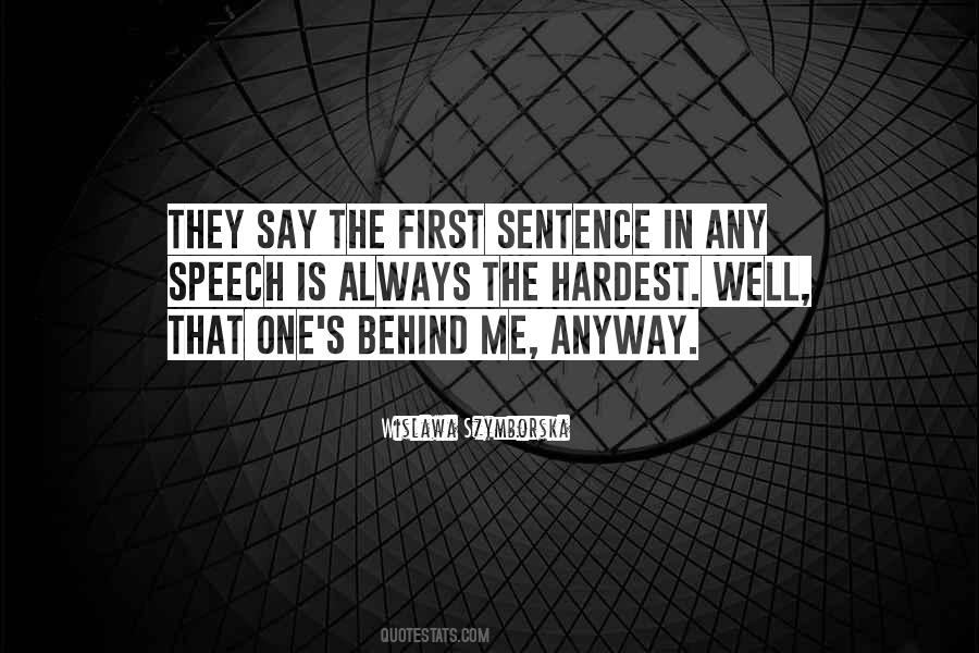 First Sentence Quotes #109219