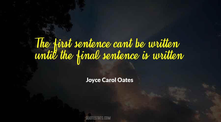 First Sentence Quotes #1297328