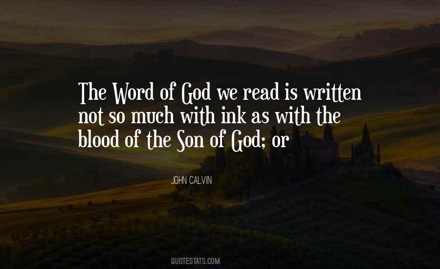 Read The Word Of God Quotes #1276711