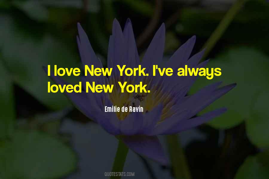 Quotes About New York Love #294925
