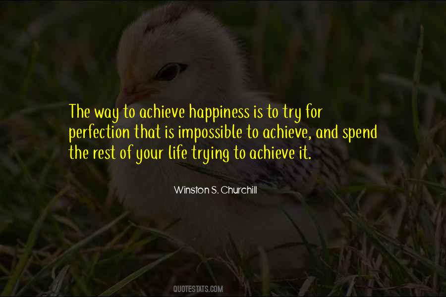 Achieve Happiness Quotes #1645396