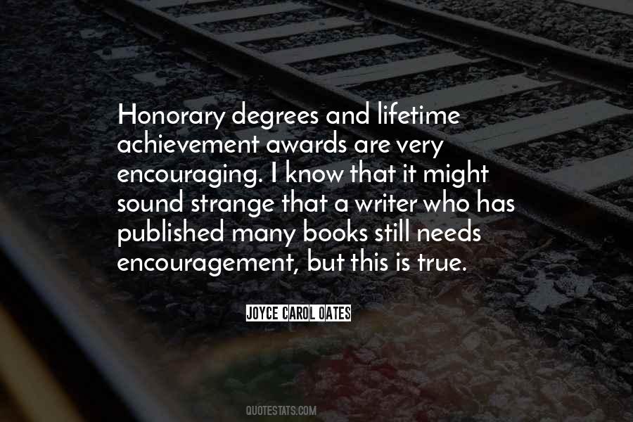 Achievement Awards Quotes #1106263