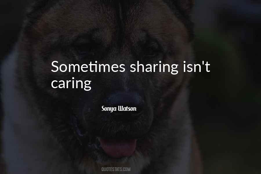 Sharing Caring Quotes #266819