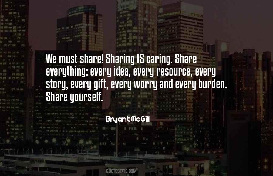 Sharing Caring Quotes #741153