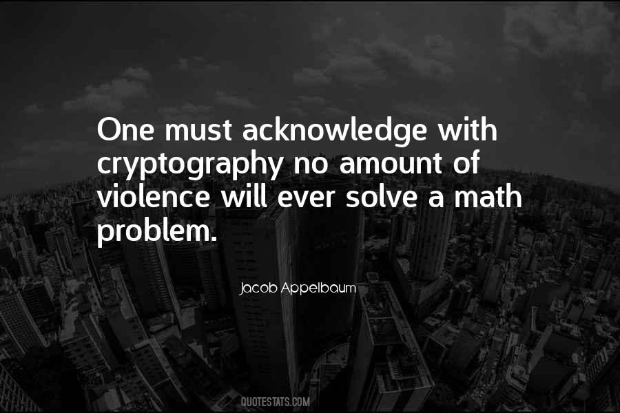 Acknowledge The Problem Quotes #709206