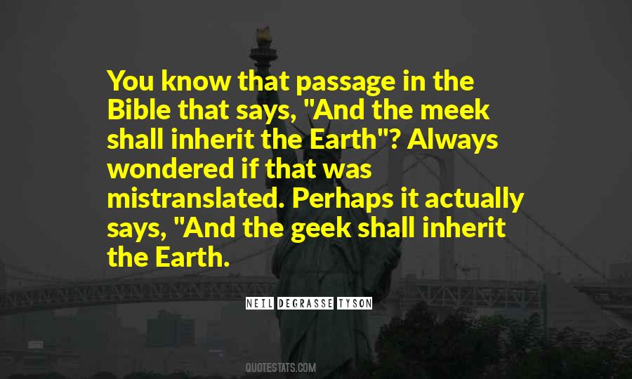 Meek Inherit Quotes #1567121
