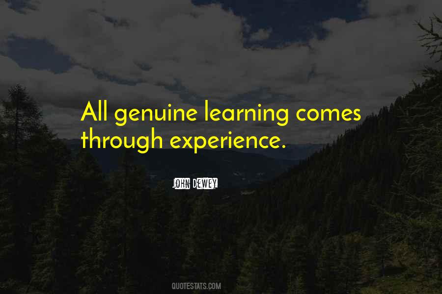 Learning Through Experience Quotes #1594215