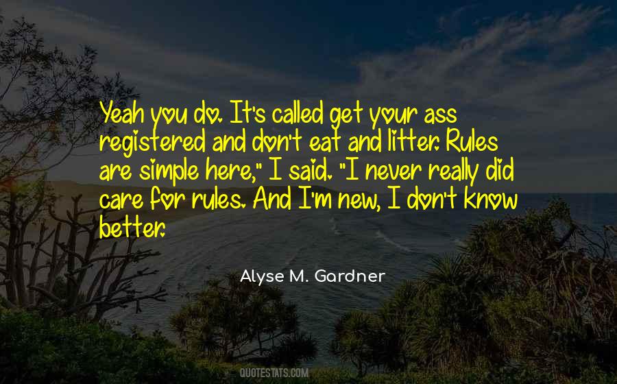 Quotes About New Rules #323899