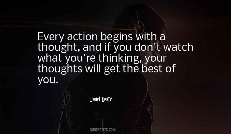 Action And Thought Quotes #145948
