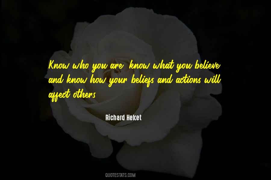 Actions Beliefs Quotes #1314746