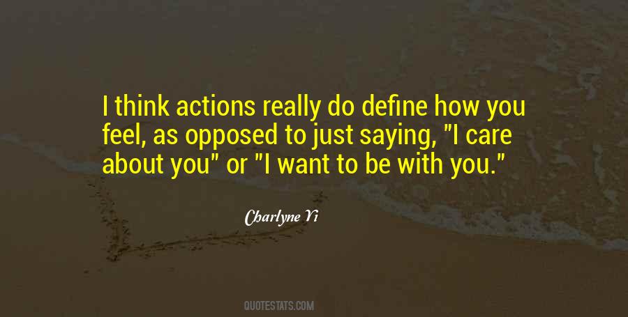 Actions Define Quotes #1756541