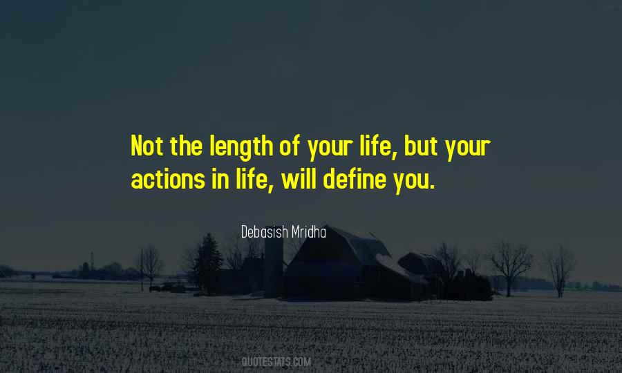 Actions Define You Quotes #1221329