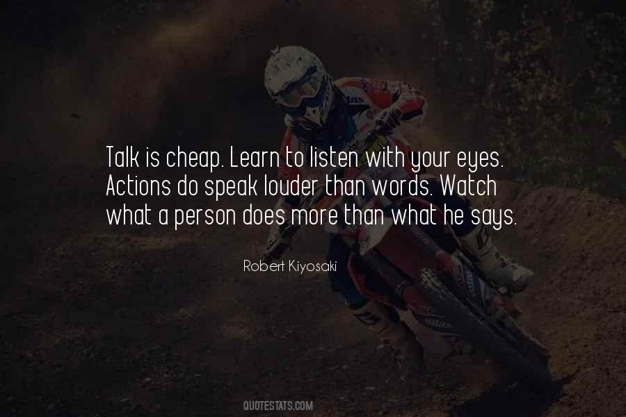 Actions Louder Quotes #1795705