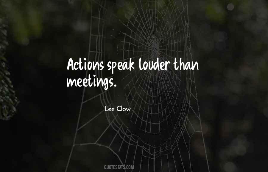 Actions Louder Quotes #343027