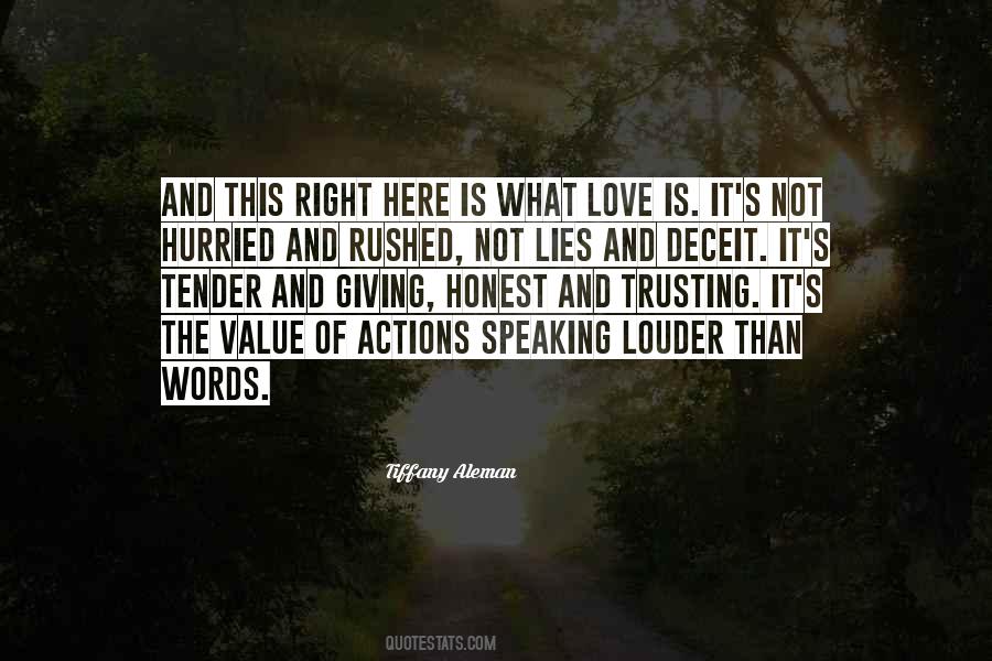 Actions Louder Quotes #386381