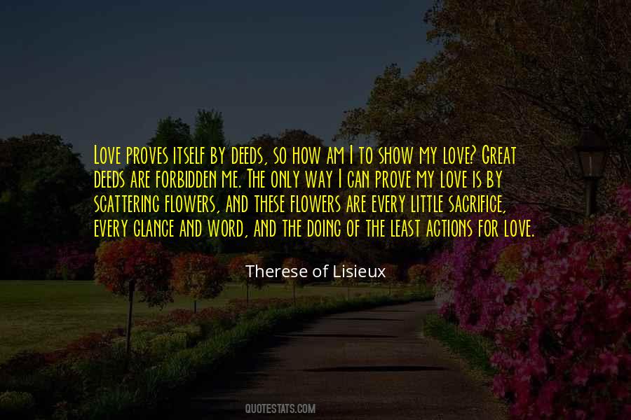 Actions Prove Quotes #1078422