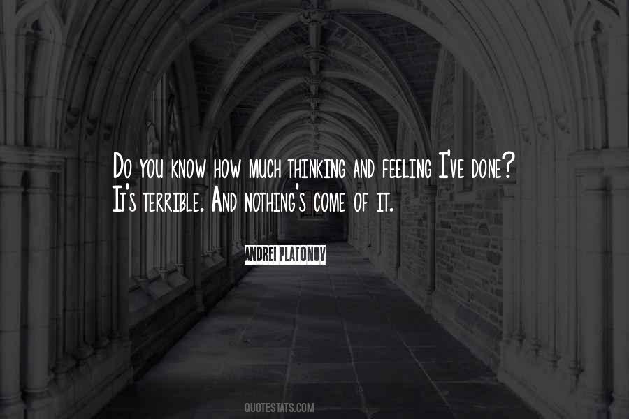 Terrible Feeling Quotes #1829570