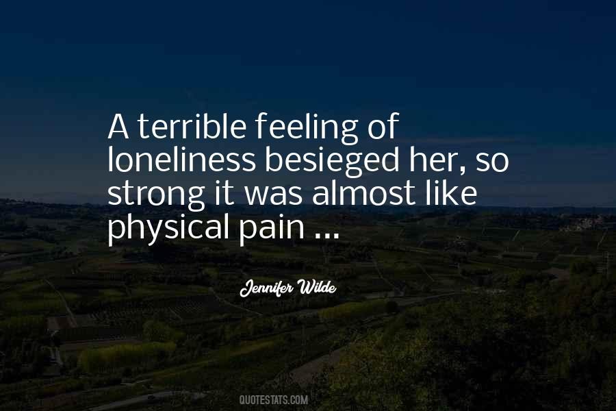 Terrible Feeling Quotes #539674