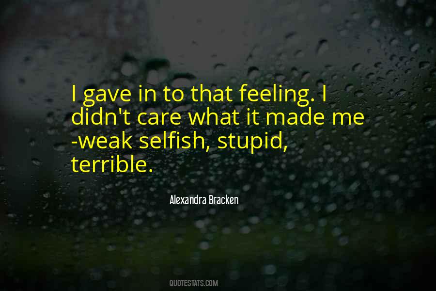 Terrible Feeling Quotes #688957