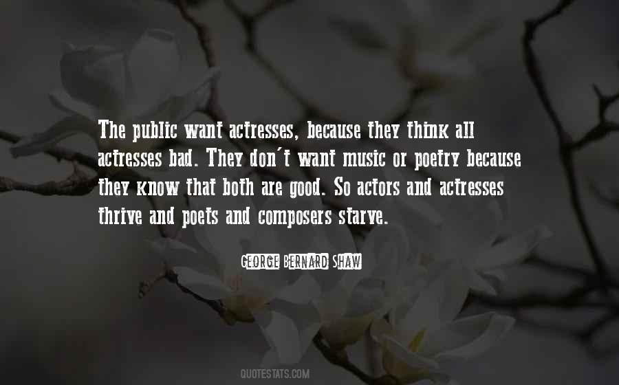 Actors And Actresses Quotes #1009365