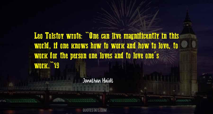 Person And Work Quotes #63190