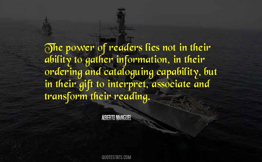 Power Of Information Quotes #681781