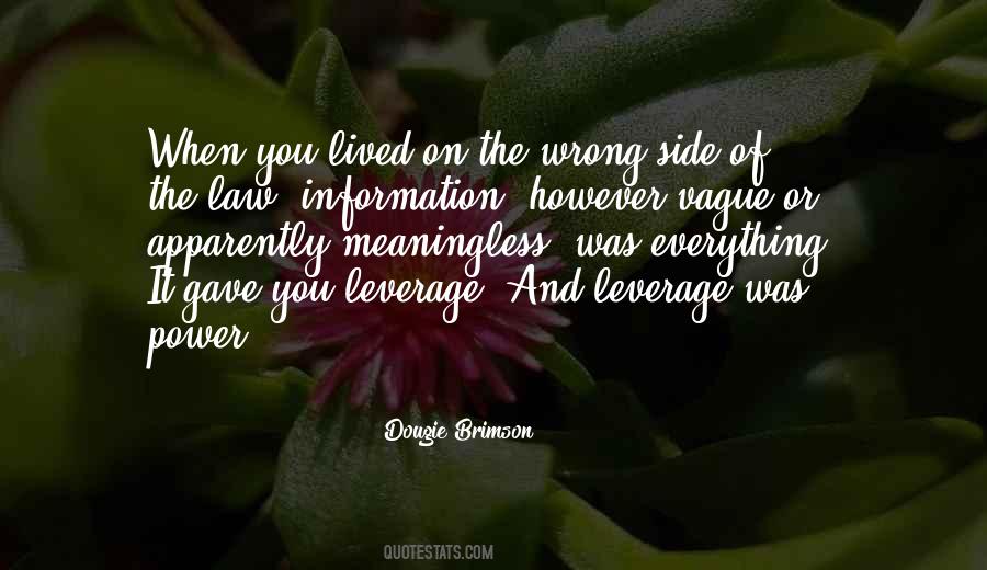 Power Of Information Quotes #696712