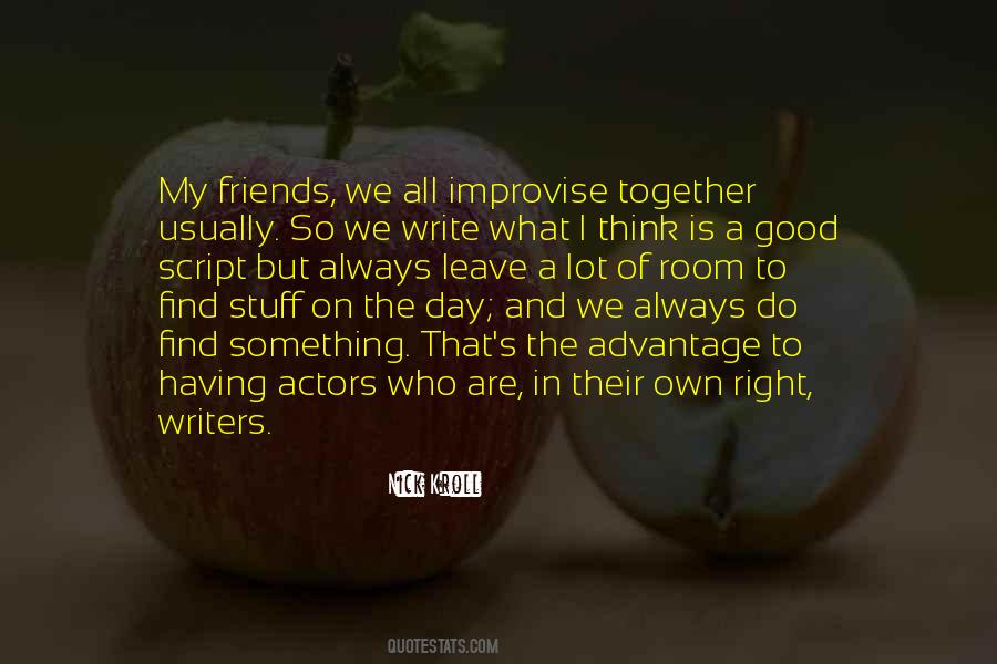 Good Script Quotes #1072039