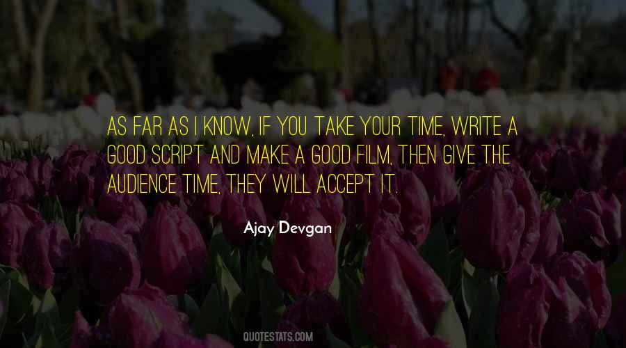Good Script Quotes #1705853