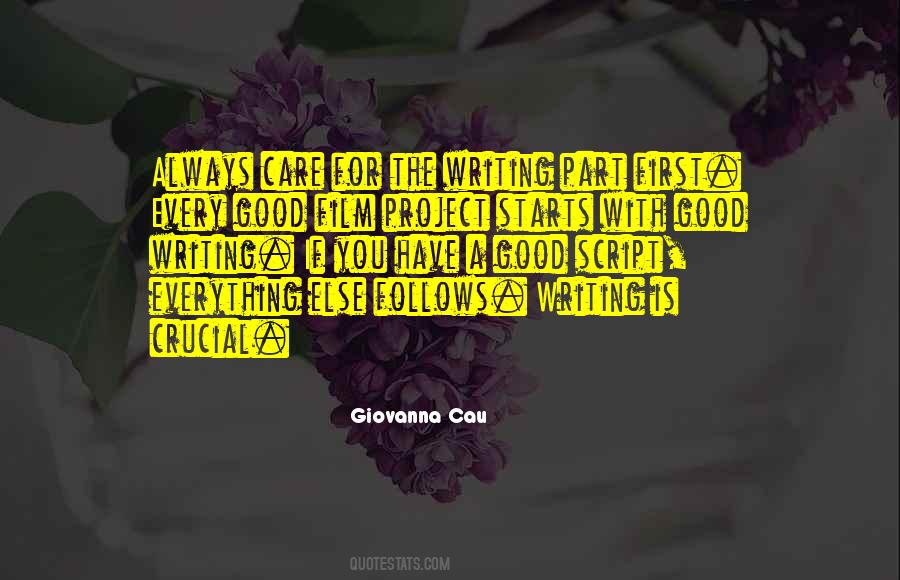Good Script Quotes #186583