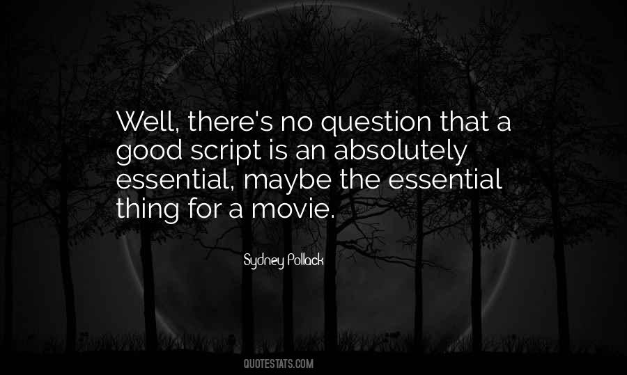 Good Script Quotes #219018