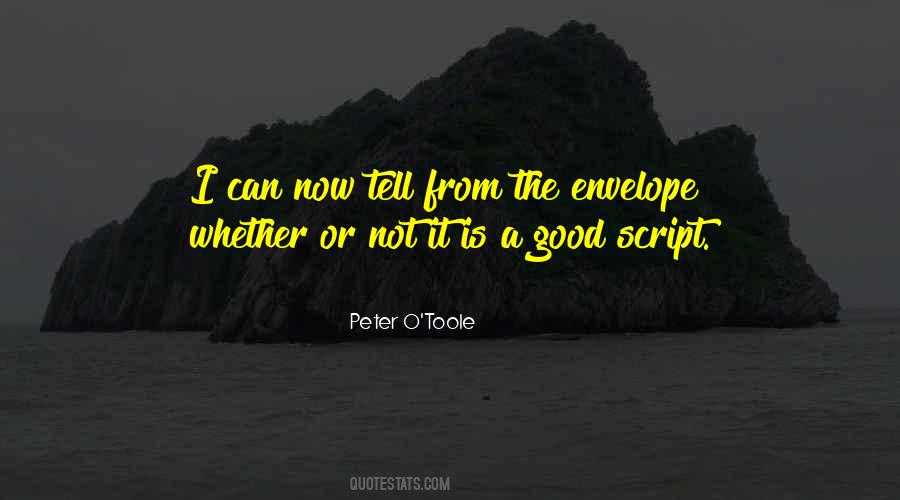 Good Script Quotes #233721