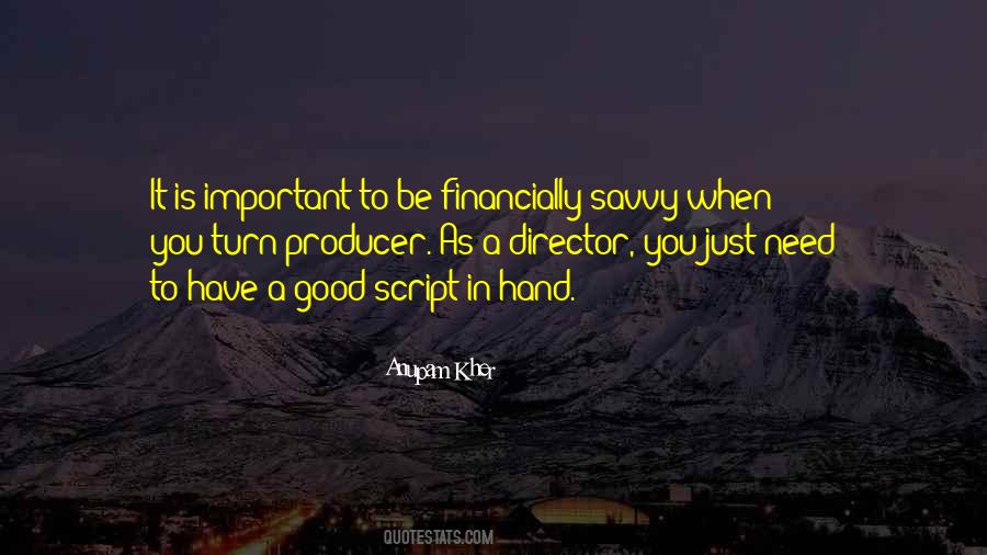 Good Script Quotes #315319