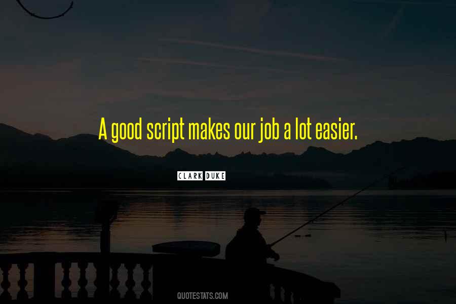 Good Script Quotes #994373