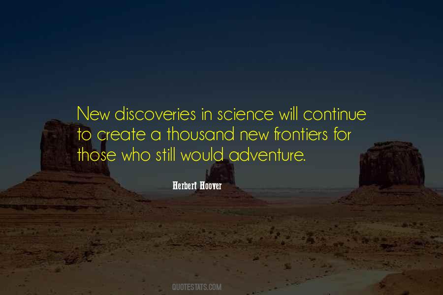 Quotes About New Frontiers #688383